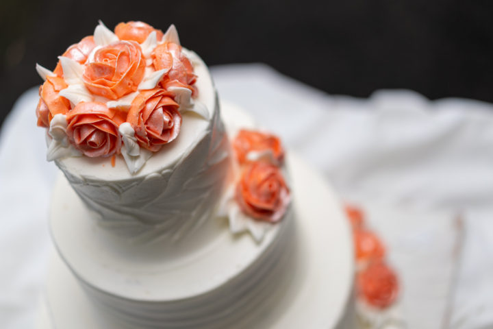 wedding cake photography